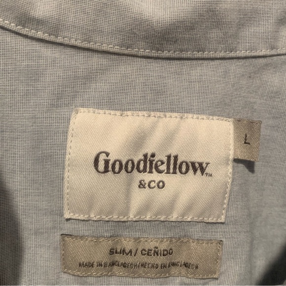 Good fellow Blue Short Sleeve Button Down Shirt - Picture 2 of 3